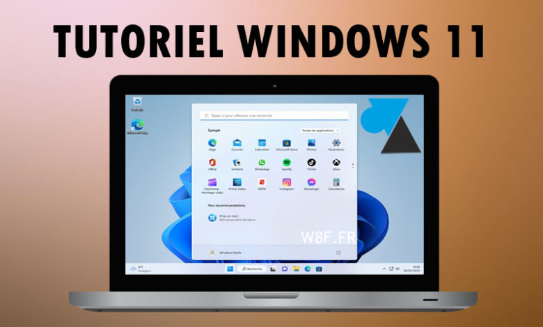 WF tutoriel Windows 11 W11 brun