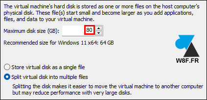 tutoriel VMware Workstation Windows 11 disque