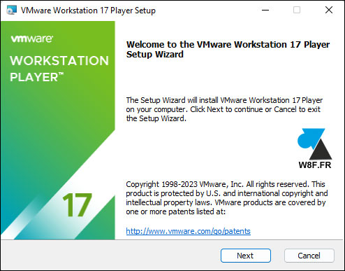 tutoriel VMware Workstation Player 17 gratuit installer