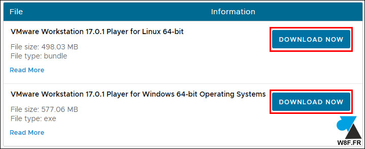 tutoriel telecharger vmware workstation player 17