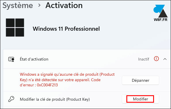 tutoriel Windows 11 activer licence