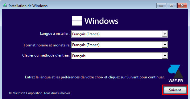 tutoriel installer Windows 11 langue