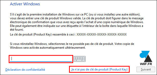 tutoriel installer Windows 11 clé licence