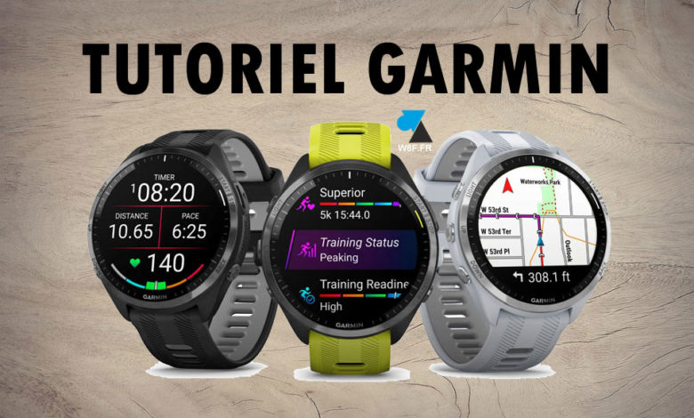 WF tutoriel Garmin montre GPS