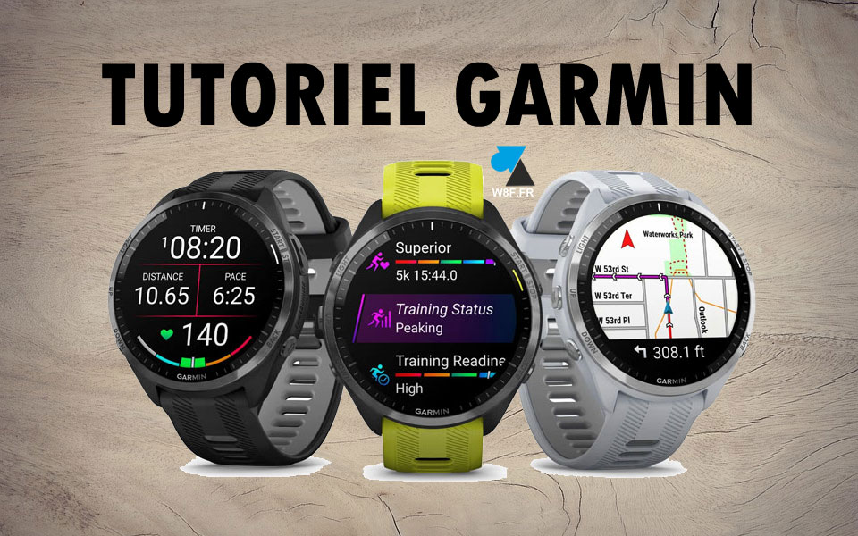 WF tutoriel Garmin montre GPS