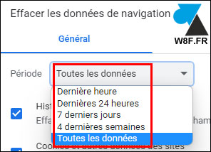 tutoriel Google Chrome effacer historique internet