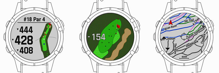 montre Garmin golf ski