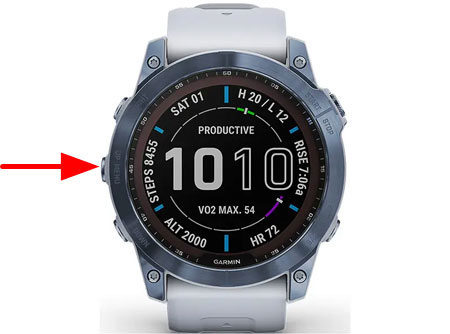 tutoriel montre Garmin menu parametres