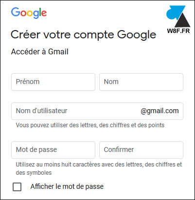 tutoriel créer compte Gmail