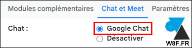 tutoriel Google activer Chat Gmail