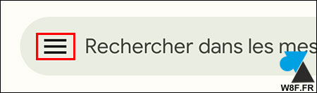 tutoriel Gmail Android menu