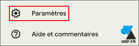 tutoriel Gmail Android menu parametres