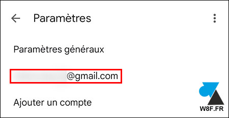 tutoriel Gmail Android menu parametres