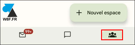 tutoriel Google Space Android iPhone Gmail