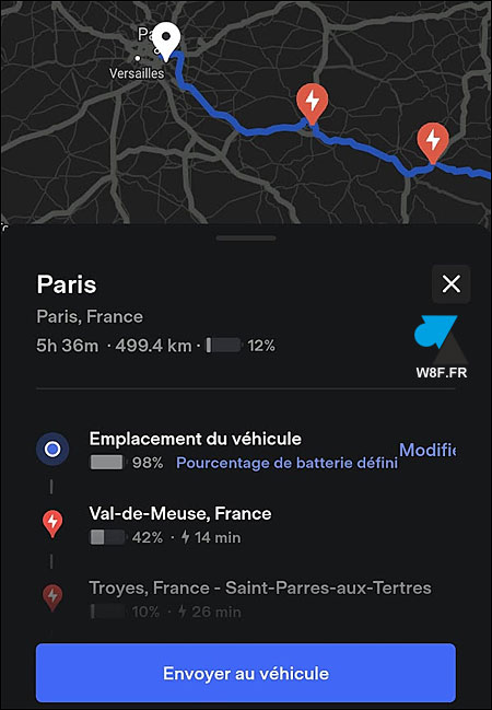 tutoriel Tesla GPS app mobile Android iPhone