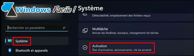 tutoriel Windows 11 activation parametres W11