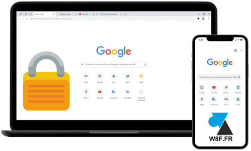 chrome mot de passe cadenas