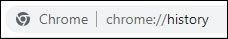 google chrome history