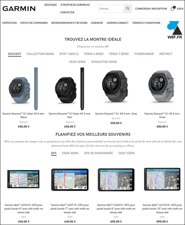 faux site arnaque Garmin