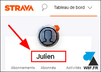 tutoriel Strava profil athlete