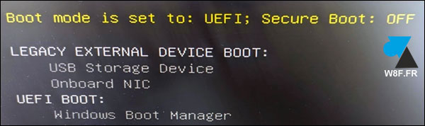 Bios Dell UEFI Secure Boot OFF