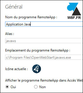 tutoriel Microsoft RDS application RemoteApps Java OpenWebStart javaws