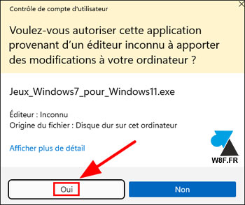 tutoriel telecharger jeux Windows 7 sur Windows 11