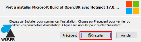 tutoriel installer OpenJDK build Microsoft