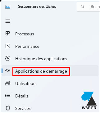 tutoriel Windows 11 gestionnaire des taches applications demarrage