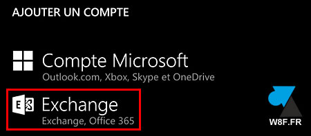 tutoriel Windows Phone 8.1 compte Microsoft Exchange