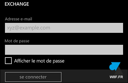 tutoriel Windows Phone 8.1 compte Microsoft Exchange