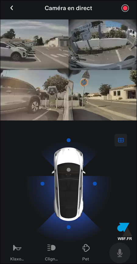 Tesla 4 cameras smartphone