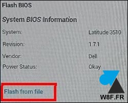 flash from file tutoriel Bios Dell update