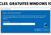 cle licence windows 10 gratuit