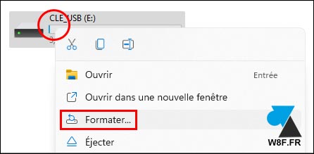 tutoriel cle usb clic droit formater Windows