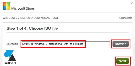 créer clé usb iso Windows 7