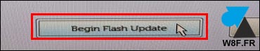 begin flash update Bios Dell