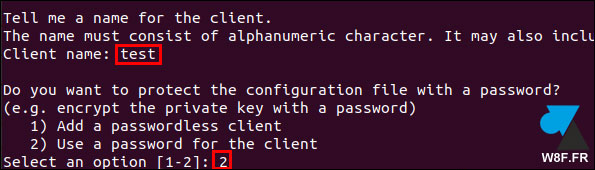 tutoriel creer utilisateur OpenVPN Server script