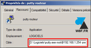 putty auto login avec mot de passe