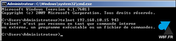 tutoriel Windows Server Telnet client serveur