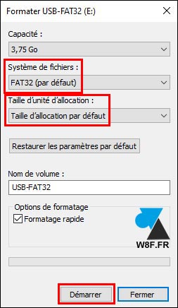 usb formater fat32