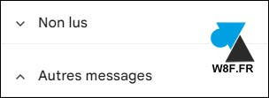 gmail non lus autres messages