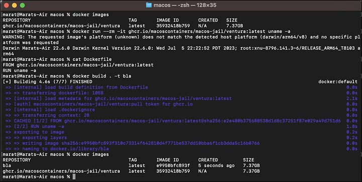 macos containers cmd
