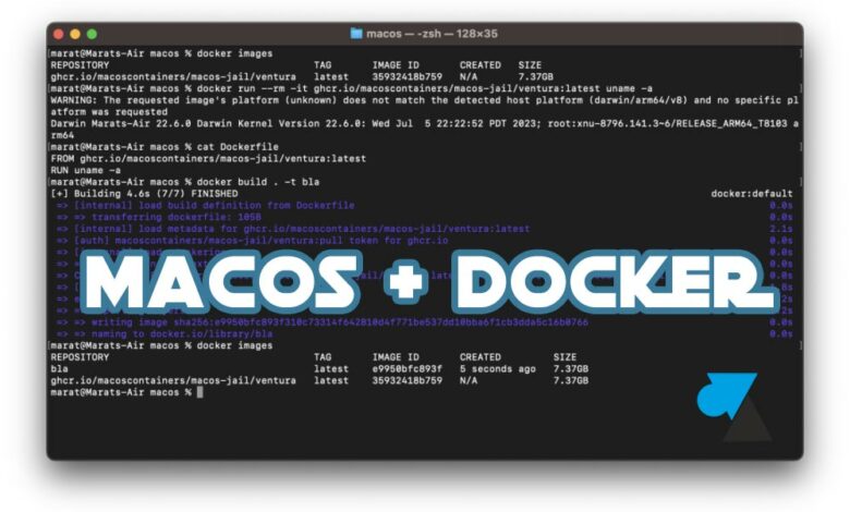 macos containers docker