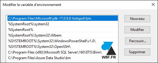 openjdk path ajouter