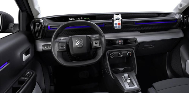 Citroen eC3 electrique interieur