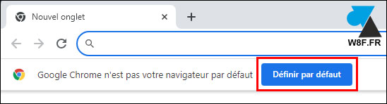 Google Chrome par defaut
