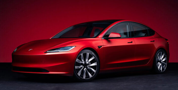 Tesla Model 3 highland rouge