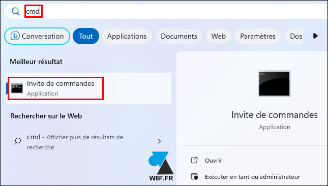 tutoriel Windows 11 invite de commandes cmd