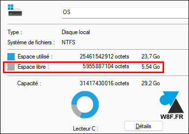 hdd dir findstr libres 2